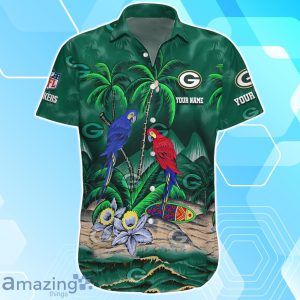 Green Bay Packers Hawaiian Shirt Summer Gifts For Fans Custom Name image Green Bay Packers Hawaiian Shirt Summer Gifts For Fans Custom Name Product Photo 2