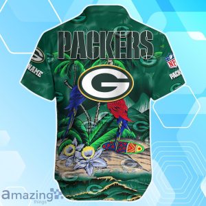 Green Bay Packers Hawaiian Shirt Summer Gifts For Fans Custom Name image Green Bay Packers Hawaiian Shirt Summer Gifts For Fans Custom Name Product Photo 3
