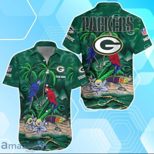 Green Bay Packers Hawaiian Shirt Summer Gifts For Fans Custom Name Product Photo 1