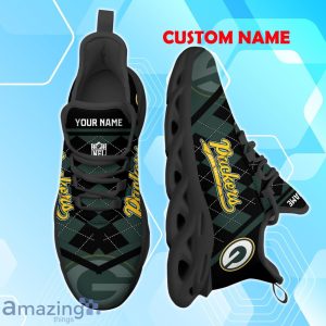 Green Bay Packers Max Soul Shoes with Custom Name Option - A New Trend for Fans Product Photo 1
