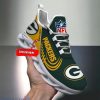 Green Bay Packers New Style 3D Max Soul Shoes Custom Name For Fans