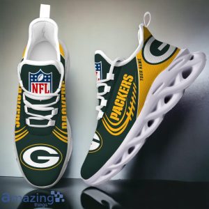 Green Bay Packers New Style 3D Max Soul Shoes Custom Name For Fans Product Photo 3