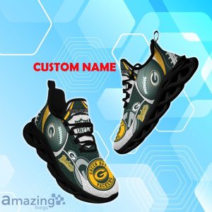 Green Bay Packers NFL Fan Edition Custom Name Max Soul Comfort Shoes Product Photo 1