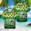 Green Fire Truck Saint Patrick’s Day Leprechaun Hawaiian Shirt Aloha Holiday Gift For Men Women