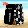 H2 Hummer Logo Print 3D Short Hawaiian Trending Summer For Men