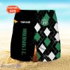 Hibernian F.C. Logo Print 3D Short Hawaiian Trending Summer For Men