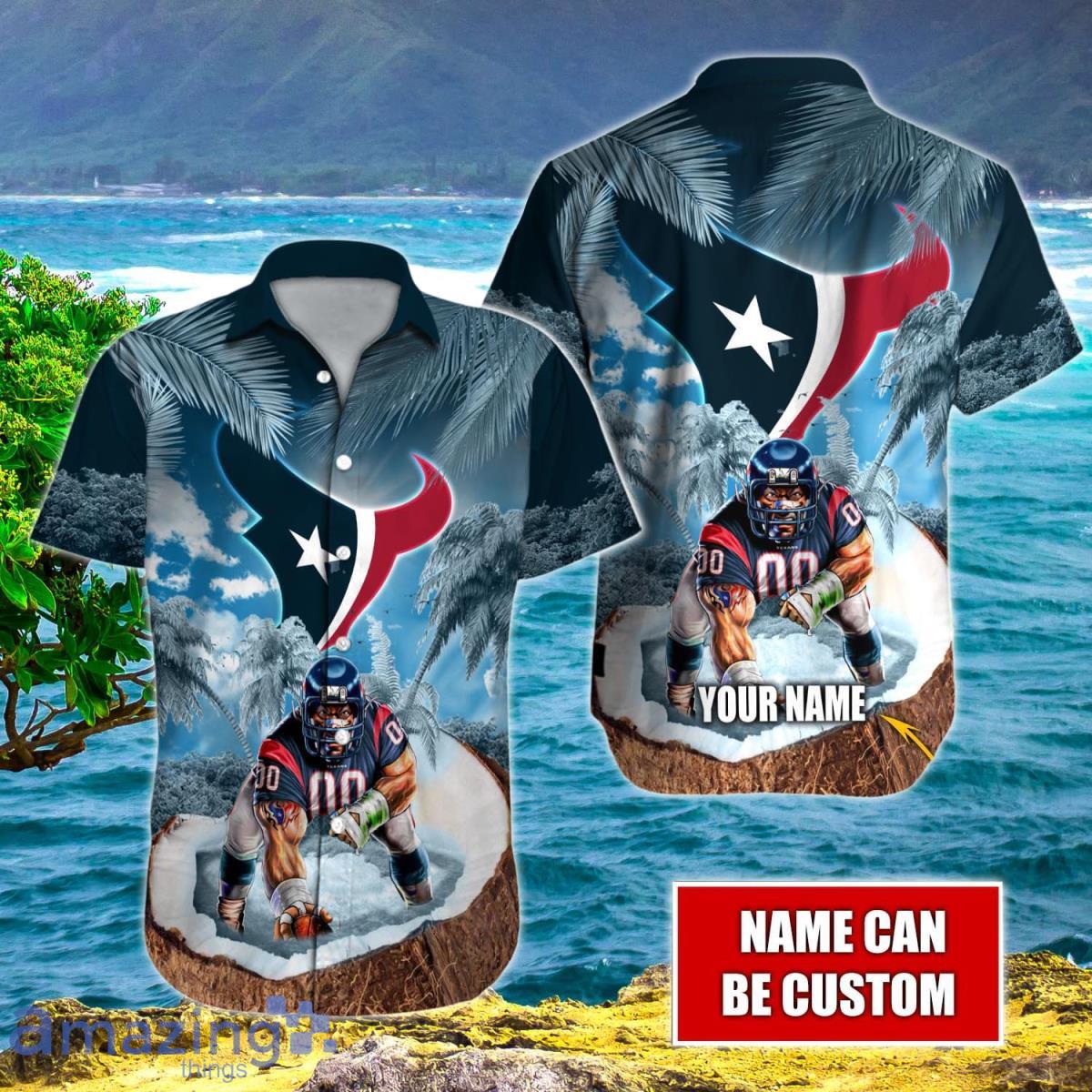 Houston Texans NFL Hawaiian Shirt Custom Name Impressive Gift For Men Women Product Photo 1