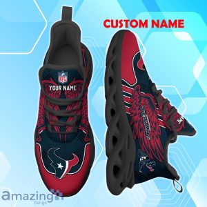 Houston Texans NFL Max Soul Shoes Custom Name Wings Design For Fans Product Photo 2