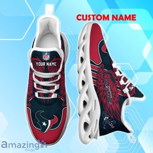 Houston Texans NFL Max Soul Shoes Custom Name Wings Design For Fans Product Photo 4