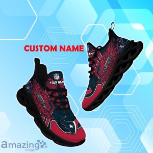 Houston Texans NFL Max Soul Shoes Custom Name Wings Design For Fans Product Photo 1