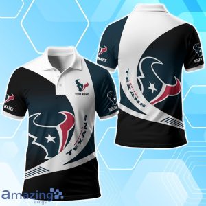 Houston Texans Polo Shirt Custom Name Sport 3D Clothings For Fans Product Photo 1