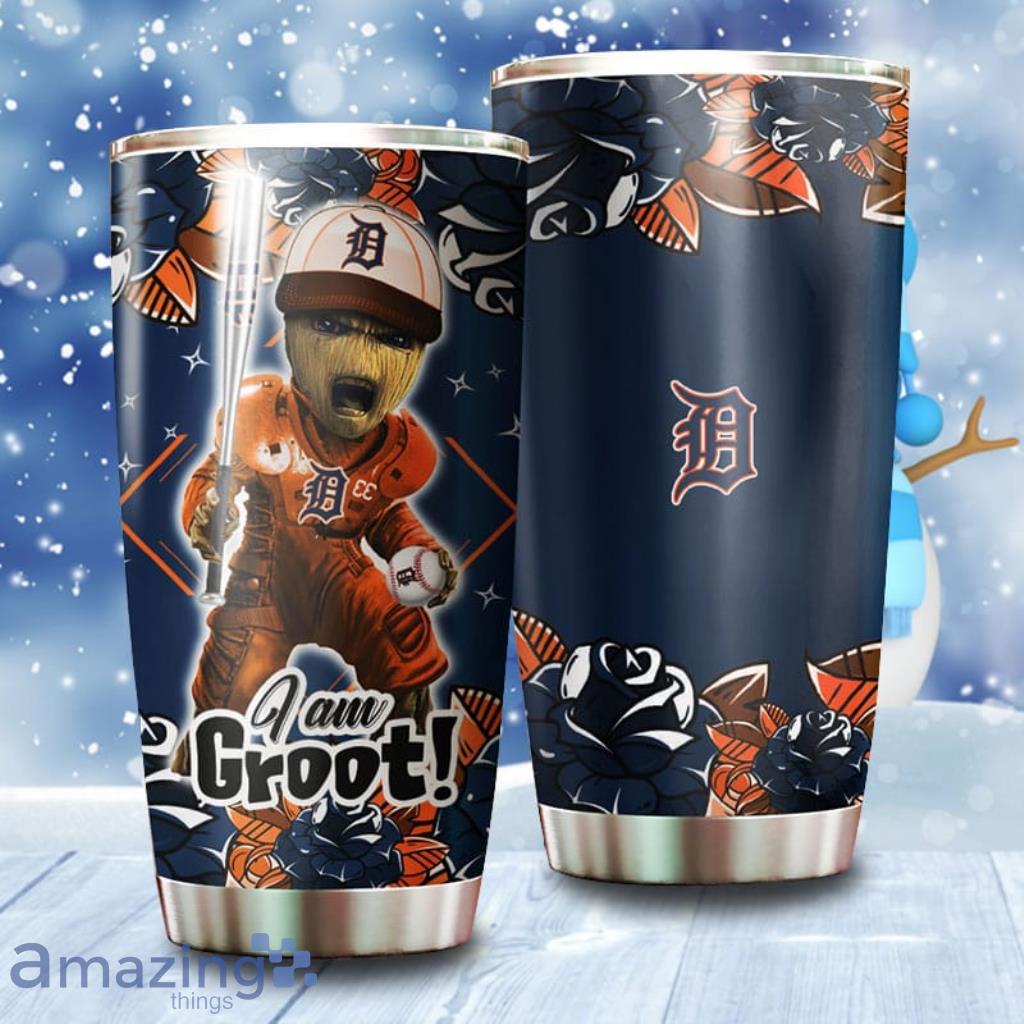 I Am Groot Detroit Tigers MLB Tumbler 3D Printed image I Am Groot Detroit Tigers MLB Tumbler 3D Printed Product Photo 1