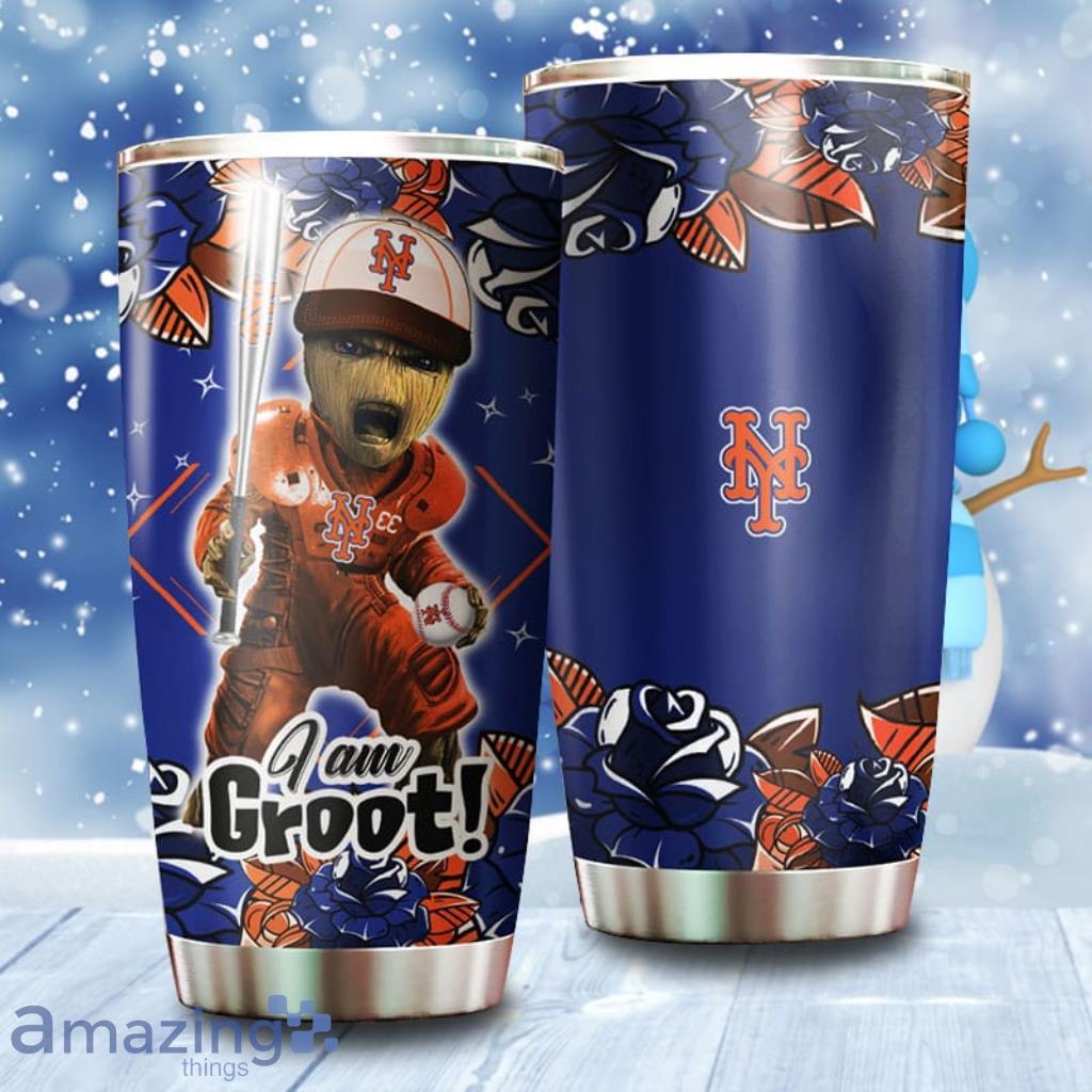 I Am Groot New York Mets MLB Tumbler 3D Printed image I Am Groot New York Mets MLB Tumbler 3D Printed Product Photo 1