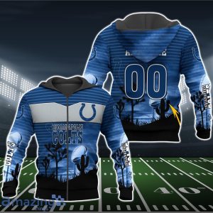 Indianapolis Colts 3D Shirt Hoodie All Over Print Custom Number & Name Product Photo 4