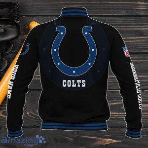 Indianapolis Colts Baseball Jacket Custom Name Sport Gifts For Fans image Indianapolis Colts Baseball Jacket Custom Name Sport Gifts For Fans Product Photo 3