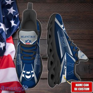 Indianapolis Colts Max Soul Shoes with Custom Name Option - Sport Gifts for Fans Product Photo 2