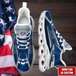 Indianapolis Colts Max Soul Shoes with Custom Name Option - Sport Gifts for Fans Product Photo 4