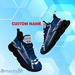 Indianapolis Colts Max Soul Shoes with Custom Name Option - Sport Gifts for Fans Product Photo 1