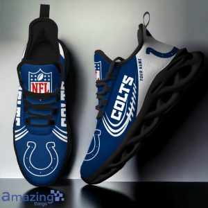 Indianapolis Colts New Style 3D Max Soul Shoes Custom Name For Fans image Indianapolis Colts New Style 3D Max Soul Shoes Custom Name For Fans Product Photo 3