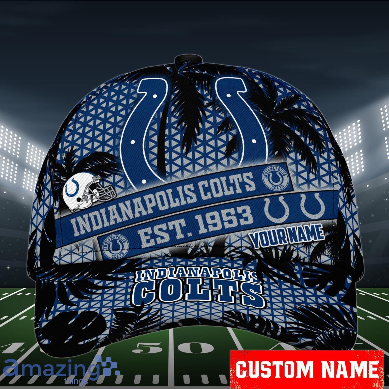 Indianapolis Colts NFL Cap Custom Name Best Gift Ideas For Fans image Indianapolis Colts NFL Cap Custom Name Best Gift Ideas For Fans Product Photo 1