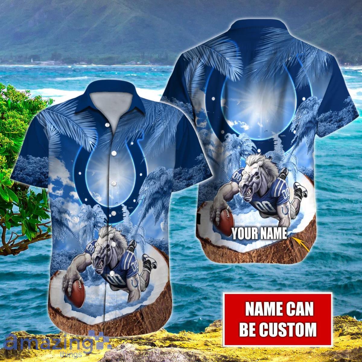 Indianapolis Colts NFL Hawaiian Shirt Custom Name Impressive Gift For Men Women Product Photo 1