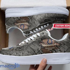 Indianapolis Colts Personalized Name Air Force Sneakers Shoes Sport Shoes Limited Gift For Fans Product Photo 1