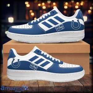 Indianapolis Colts Sport Shoes Air Force 1 Sneaker For Men And Women image Indianapolis Colts Sport Shoes Air Force 1 Sneaker For Men And Women Product Photo 2