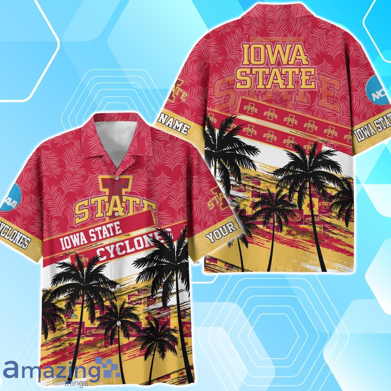 Iowa State Cyclones Sport Team Hawaiian Shirt & Short Vintage Tropical Custom Name image Iowa State Cyclones Sport Team Hawaiian Shirt & Short Vintage Tropical Custom Name Product Photo 2