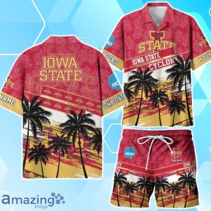 Iowa State Cyclones Sport Team Hawaiian Shirt & Short Vintage Tropical Custom Name Product Photo 1