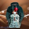 It Pennywise Horror Clown With Red Balloon 3D Hoodie Special Gift For Men And Women