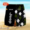 Jeep Logo Print 3D Short Hawaiian Trending Summer For Men