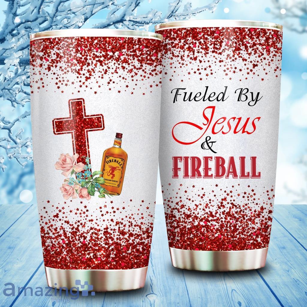 Jesus And Fireball Tumbler Cup image Jesus And Fireball Tumbler Cup Product Photo 1