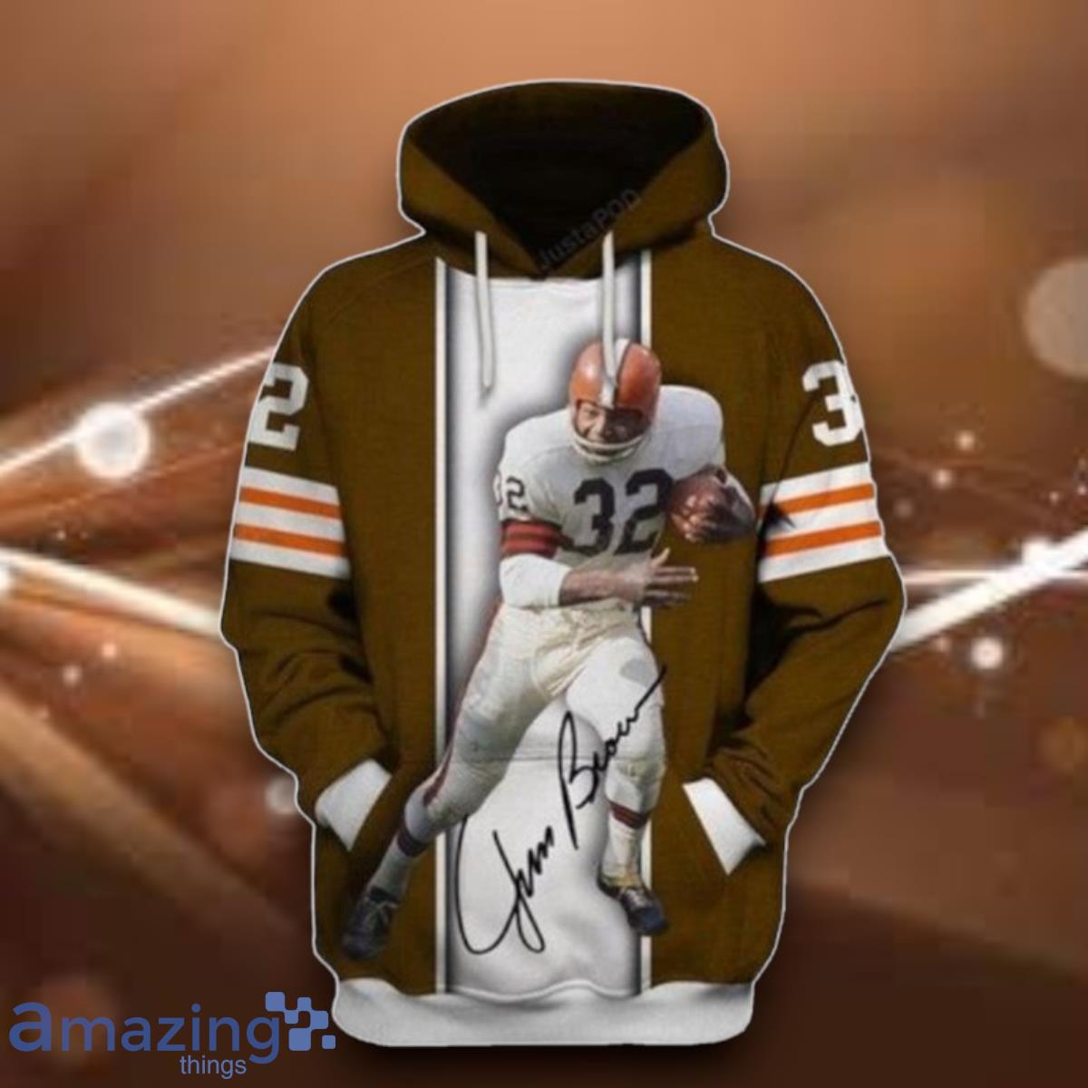 Jim Brow Signature Ncaa Football Jersey 3D Hoodie Special Gift For Men And Women image Jim Brow Signature Ncaa Football Jersey 3D Hoodie Special Gift For Men And Women Product Photo 1