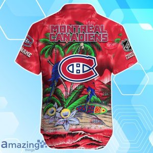 Montreal Canadiens Hawaiian Shirt Summer Gifts For Fans Custom Name Product Photo 3