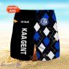 KAA Gent Logo Print 3D Short Hawaiian Custom Name Trending Summer For Men