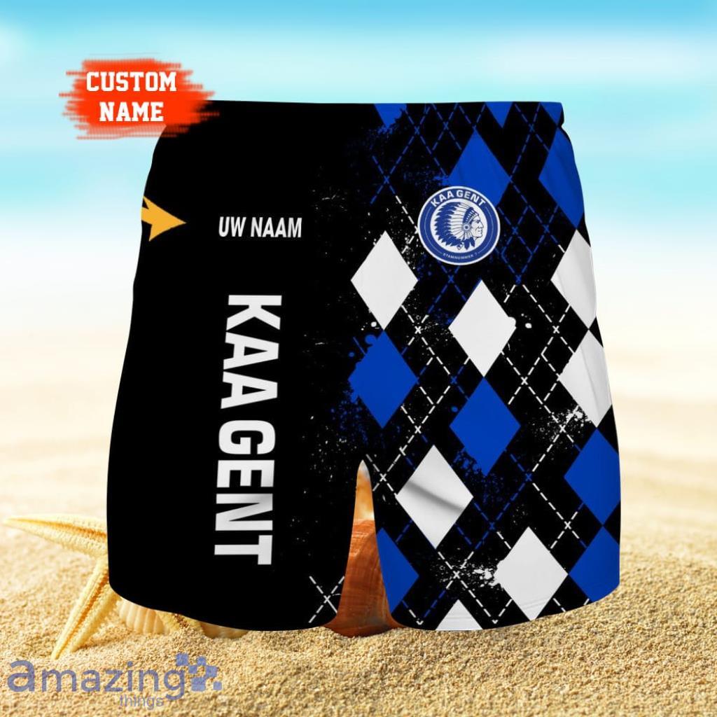 KAA Gent Logo Print 3D Short Hawaiian Custom Name Trending Summer For Men image KAA Gent Logo Print 3D Short Hawaiian Custom Name Trending Summer For Men Product Photo 1