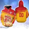 Kansas City Chiefs AFC West Division Champions Super Bowl Personalized Name And Number Hoodie 3D All Over Print Detailed Patterns Best Gift