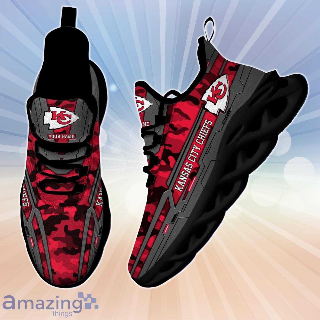 Kansas City Chiefs Custom Name Clunky Max Soul Sneakers image Kansas City Chiefs Custom Name Clunky Max Soul Sneakers Product Photo 4