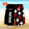 K.V. Kortrijk Logo Print 3D Short Hawaiian Custom Name Trending Summer For Men