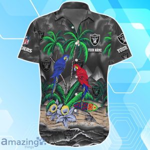 Las Vegas Raiders Hawaiian Shirt Summer Gifts For Fans Custom Name Product Photo 2