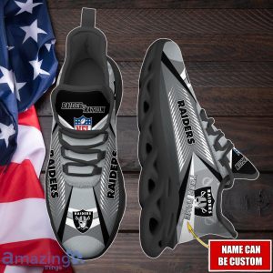 Las Vegas Raiders Max Soul Shoes with Custom Name Option - Sport Gifts for Fans Product Photo 2