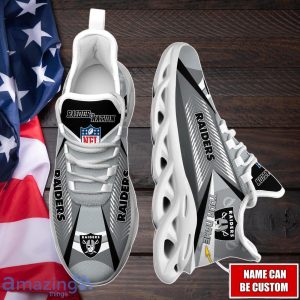 Las Vegas Raiders Max Soul Shoes with Custom Name Option - Sport Gifts for Fans Product Photo 4