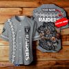 Las Vegas Raiders NFL 3D Mascot Custom Name Baseball Jersey