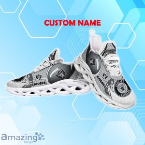 Las Vegas Raiders NFL Fan Edition Custom Name Max Soul Comfort Shoes Product Photo 3