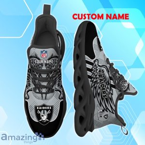 Las Vegas Raiders NFL Max Soul Shoes Custom Name Wings Design For Fans Product Photo 2