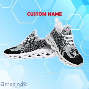 Las Vegas Raiders NFL Max Soul Shoes Custom Name Wings Design For Fans Product Photo 3
