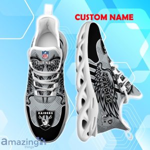 Las Vegas Raiders NFL Max Soul Shoes Custom Name Wings Design For Fans Product Photo 4