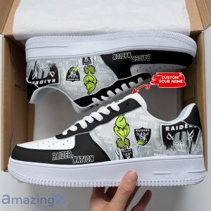 Las Vegas Raiders Personalized Name Air Force Sneakers Shoes Sport Shoes Limited Gift For Fans Product Photo 3