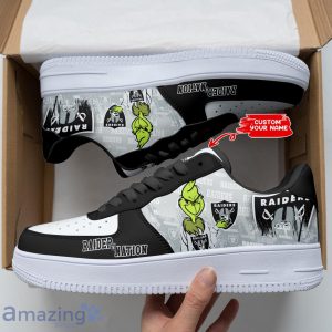Las Vegas Raiders Personalized Name Air Force Sneakers Shoes Sport Shoes Limited Gift For Fans Product Photo 1