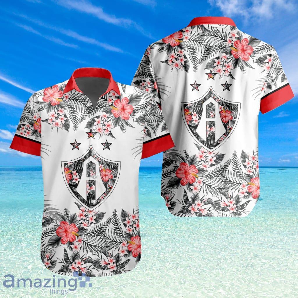 LIGA MX Atlas FC Special Button Down Hawaiian Shirt Tropical Pattern Product Photo 1